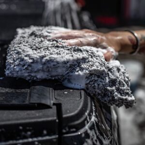 Adam's Microfiber 10” Car Wash Pad - Car Sponge Wrapped in Soft, Plush Fiber Cloth Material, Safe Washing with Any Car Soap, Bucket, Foam Gun, Foam Cannon, Other Cleaning Supplies