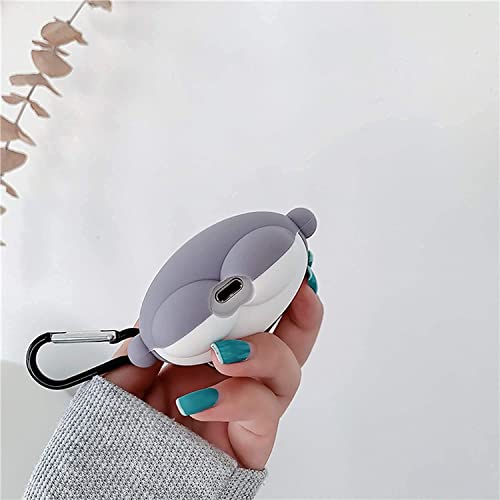 AirPod Pro Case for AirPods Pro Cover Air Pods Pro Cases, Cute 3D Cartoon Luxury Trendy Cute Fancy Funny Aesthetic for Girls Boys Men Teen Kids, Soft Silicone Fashion Character Skin Shark Cases