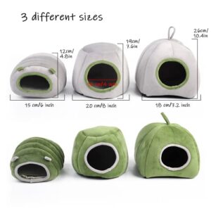 Guinea Pig Cave Beds Guinea Pig Hideout Cozy Hideout for Chinchilla Ferrets Hedghog (Grey, Pumpkin)