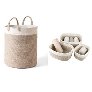 la jolie muse brown storage basket for home bathroom toys organizing