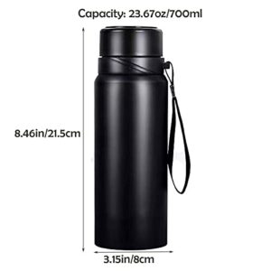 Hroruforg Thermos,Thermos for Hot Drinks with Lanyard,Coffee Thermos,Travel Mug with Leakproof Lid,Flasks for Hot