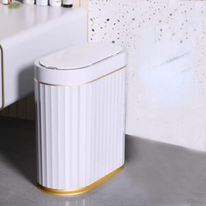 smart sensor garbage bin kitchen bathroom toilet trash can best automatic induction waterproof bin with lid 10/15l (10l b)