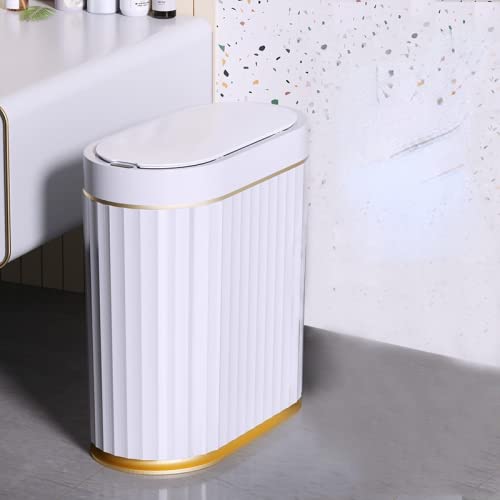 Smart Sensor Garbage Bin Kitchen Bathroom Toilet Trash Can Best Automatic Induction Waterproof Bin with Lid 10/15L (10L B)