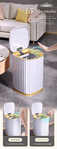 Smart Sensor Garbage Bin Kitchen Bathroom Toilet Trash Can Best Automatic Induction Waterproof Bin with Lid 10/15L (10L B)