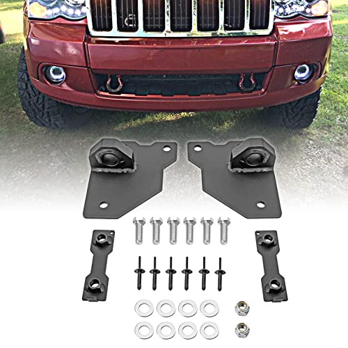 Wsays Front Bumper Tow Hook Compatible with 2005-2011 Jeep Commander and Grand Cherokee