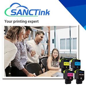 SANCTink Remanufactured Toner Cartridge Replacement for Lexmark CS725 CX725 CS720 CS720de CS720dte CS725de CS725dte CX725de CX725dte Printer 74C10K0 74C10C0 74C10M0 74C10Y0 (4 Pack)