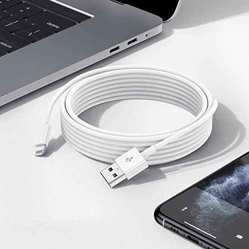 QZIIW [Apple MFI Certified iPhone Charger Cable 10 Ft, 3Pack Extra Long USB to Lightning Cable 10 Feet,Apple Charging Power Cord 10 Foot for iPhone 14 13 12 11 Pro Max Mini XR X 9 8 7Plus 6 6s ipad