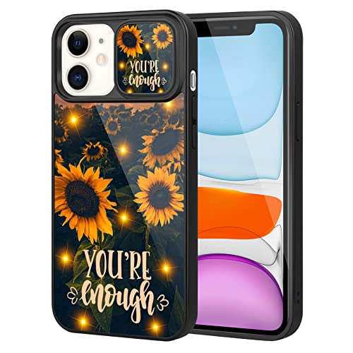 OOK Sunflower iPhone 11 Case for Women Girls with Camera Protection,Slim Shockproof Anti-Scratch Protective Sunset Sunflower Phone Case for iPhone 11 6.1In