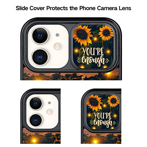 OOK Sunflower iPhone 11 Case for Women Girls with Camera Protection,Slim Shockproof Anti-Scratch Protective Sunset Sunflower Phone Case for iPhone 11 6.1In