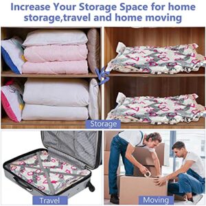 ROUTDOM Vacuum Storage Bags,Large Space Saver Vacuum Bags,Storage Bags Vacuum Sealed for Bedding,Comforters,Clothes,Blankets,Pillows with Hand Pump for Travel (Jumbo 10 Pack)