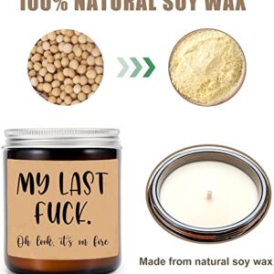 Averaze Fairys Gift My Last Fuck Oh Look Its On Fire Candle Gifts for Her, Him Funny Gifts for Women, Gifts for Men Best Friend, Friend Gifts Lavender 8oz