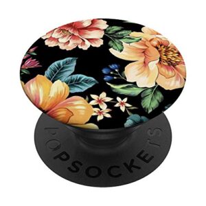 vintage floral pattern phone popper popsockets swappable popgrip