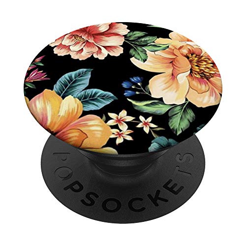 Vintage Floral Pattern Phone Popper PopSockets Swappable PopGrip