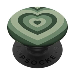aesthetic sage green coffee latte love heart fashionable popsockets swappable popgrip