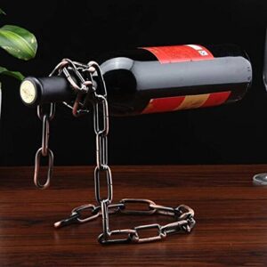 NC Personalized Fashion Wine Bottle Holder Creative Gift Hanging Iron Rope Wine Rack Decoration Party Decoration