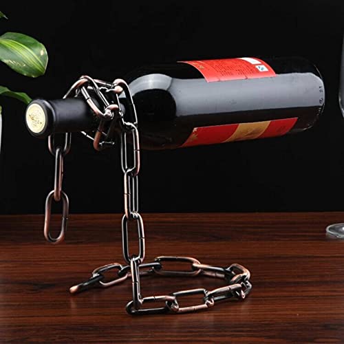 NC Personalized Fashion Wine Bottle Holder Creative Gift Hanging Iron Rope Wine Rack Decoration Party Decoration