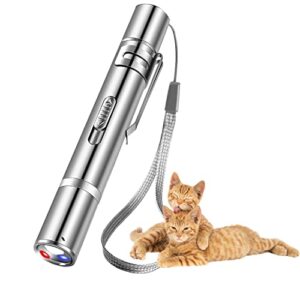 SUUCARE Cat Laser Pointer Toys, USB Recharge LED Light Red Dot Pointer 9127 cat toy dog toy