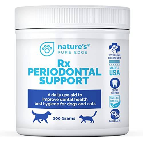 Rx PERIODONTAL Support-Dental Care for Dogs and Cats. Eliminates Bad Breath, Plaque, and Tartar. Promotes Healthy Teeth and Gums. Extra Large, 200 Grams.