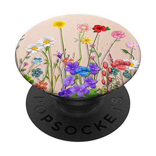 Cute Wildflowers Floral Bouquet Phone Popper PopSockets Swappable PopGrip