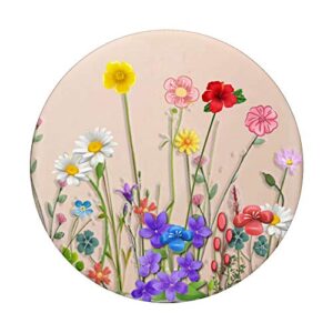 Cute Wildflowers Floral Bouquet Phone Popper PopSockets Swappable PopGrip