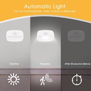 Wotermly 8 Pack Motion Sensor Light Indoor, Closet Light Without Wiring, Cordless Battery-Powered LED Night Light, Stick-Anywhere Wall Lights for Stairs, Hallway, Bathroom, Bedroom, Wardrobe