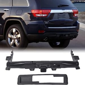 KKoneAuto Hitch Receiver and Bezel Class IV Compatible with 2011-2020 Grand Cherokee Trailer Tow Hitch Receiver 2 Packages Replacement for Part #82212180AD # 82212180AC