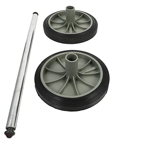 Angoily 1 Garbage bin Wheels Replacement Set Plastic Trash Can Replacement Wheels and Hollow Shaft Rubbish Can Wastebasket Pulley Wheel Accessories