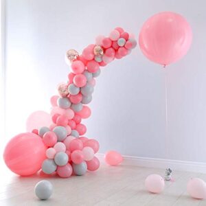 Pastel Pink Balloons 5 Inch 50 Pcs Baby Pink Balloon for Birthday Wedding Engagement Baby Shower Easter Pink Party Decorations