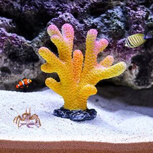 BLLREMIPSUR 6Pcs Mini Coral Decor Fish Tank, Multicolor Artificial Ocean Coral Reef Ornaments for Aquarium Decorations