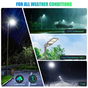 320W 480V LED Shoebox Parking Lot Light Dusk to Dawn Photocell Slip Fitter 44800LM 5000K Outdoor LED Pole Lights UL DLC IP65 Commercial Street Area Lighting Shorting Cap 1200W MH HID HPS Replacement