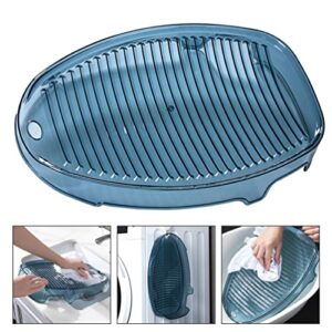 Cabilock Clothes Scrubbing Board Compact Washer Washing Washboard Non- Skid Washboard Home Scrubbing Board Socks Underwear Washing Board Laundry Supply (Blue) Manual Washing Machine