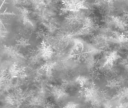 Hoffman Call of The Wild Digital Q4458 48 Gray Tonal Snowflakes and Crystals