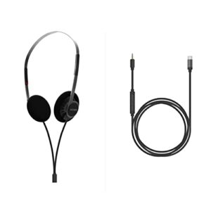 koss kph40 utility on-ear headphones plus utility cord usb- cable bundle