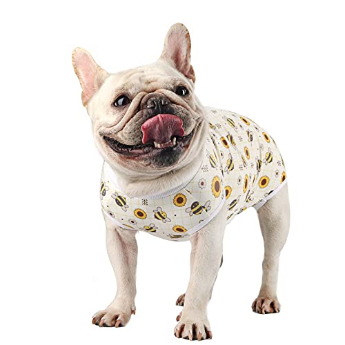 Pawcomon Dog Onesie After Surgery Recovery Suits Puppy Surgical Pajamas Cat Clothes for Male Female Small Medium Dogs Bodysuit