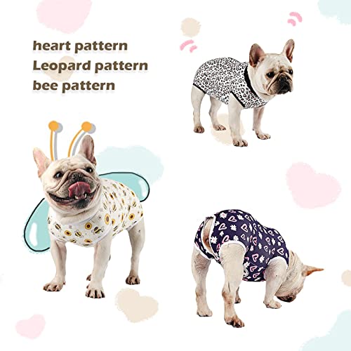 Pawcomon Dog Onesie After Surgery Recovery Suits Puppy Surgical Pajamas Cat Clothes for Male Female Small Medium Dogs Bodysuit