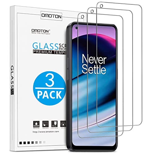 OMOTON [3 pack] Screen Protector Compatible for OnePlus Nord N20 5G, Tempered Glasses Screen Protector - Easy Installation/Case Friendly/Sensitive Touch【Not for Nord N200】