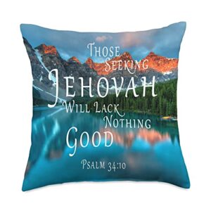 jehovah witnesses gifts pioneer gifts jw gift shop jehovah's witness 2022 year text org jw throw pillow, 18x18, multicolor