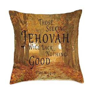 jehovah witnesses gifts pioneer gifts jw gift shop jehovah's witness 2022 year text org jw throw pillow, 18x18, multicolor
