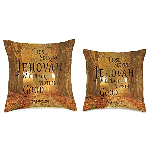 Jehovah Witnesses Gifts Pioneer Gifts JW Gift Shop Jehovah's Witness 2022 Year Text ORG JW Throw Pillow, 18x18, Multicolor