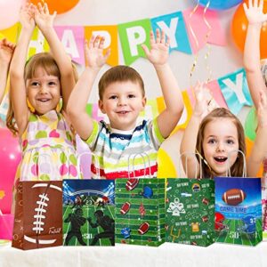 20 Pack Football Party Treat Bags Football Goody Gift Bags Football Candy Hoodies Bags for Football Party Supplies Favor Touchdown Sports Theme Birthday Party Decorations