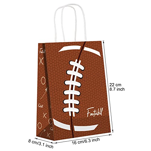 20 Pack Football Party Treat Bags Football Goody Gift Bags Football Candy Hoodies Bags for Football Party Supplies Favor Touchdown Sports Theme Birthday Party Decorations