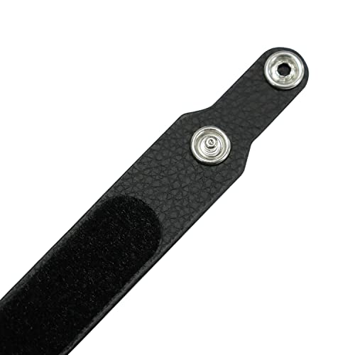 AMVR Grip Straps Attachment Anti-Throw Leather Strap Accessories for AMVR Product Q2HP1, Adjustable Wrist Knuckle Strap-Black Replacement