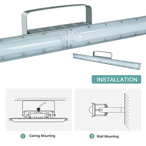 Sokply LED Explosion Proof Light 40W 5600LM (160W HPS Eqv.), ETL/UL844 Certified Class I Division 2 Hazardous Locations Luminaires Warehouse Lighting 100-277V, IP66 H4 Series