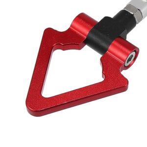 X AUTOHAUX Red Aluminum Alloy Triangle Shape Front Rear Bumper Trailer Ring Eye Towing Tow Hook Screw for Lexus is IS250 IS350 IS250C IS350C is-F