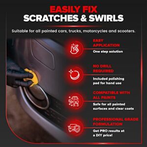 Carfidant Scratch and Swirl Remover - Ultimate Car Scratch Remover - Polish & Paint Restorer - Easily Repair Paint Scratches, Scratches, Water Spots! Car Buffer Kit 2 Pack