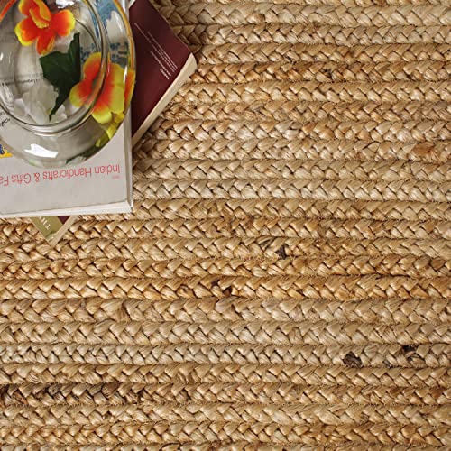 Signature Loom Handcrafted Farmhouse Jute Accent Rug (8 ft x 10 ft) - Soft & Comfortable Jute Area Natural Rug to Bring a Sense of Peace & Relaxation – Jute Rugs for Living Room