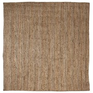 Signature Loom Handcrafted Farmhouse Jute Accent Rug (8 ft x 10 ft) - Soft & Comfortable Jute Area Natural Rug to Bring a Sense of Peace & Relaxation – Jute Rugs for Living Room