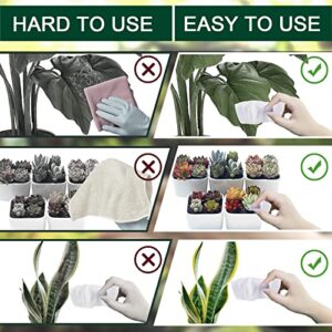 Leopong Plants Cleaning Wipes for Leaf Shine, Clean and Photosynthesis, Leaf Cleaner for House Plants Outdoor Plants (80 Wipes)