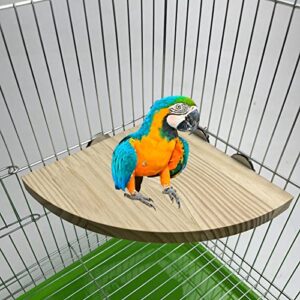 Wood Parrot Bird Perch Stand Platform for Pet Playing