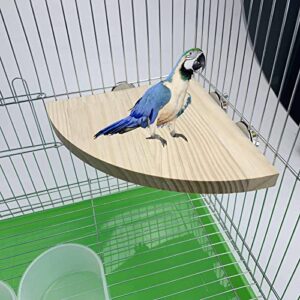 Wood Parrot Bird Perch Stand Platform for Pet Playing